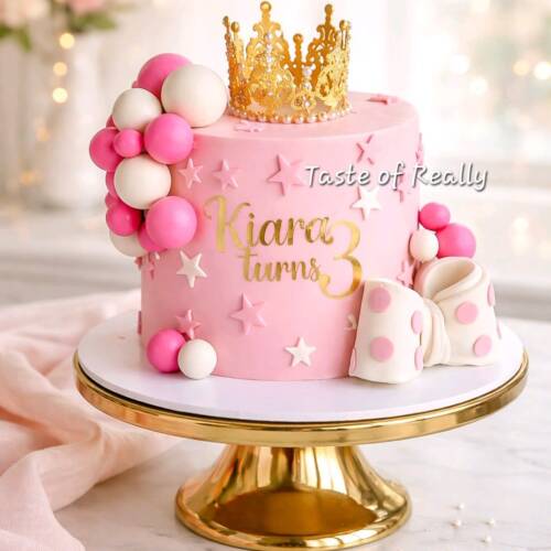 Princess Crown Birthday Cake
