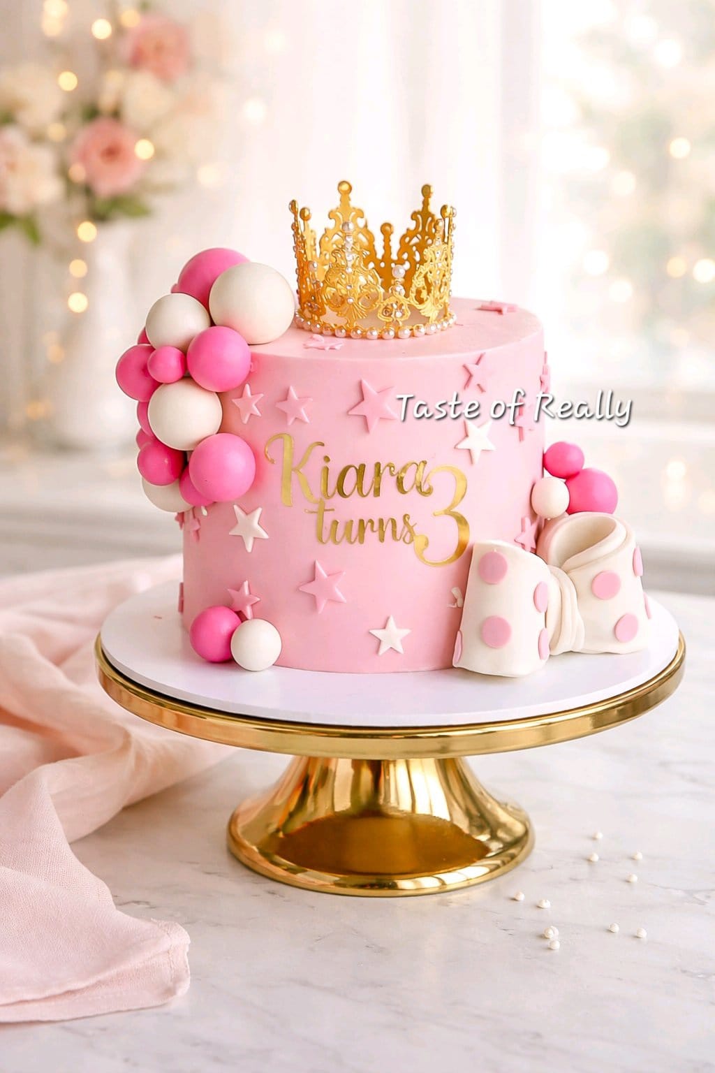 Princess Crown Birthday Cake