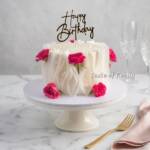 Elegant Floral Birthday Cake