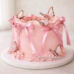 Butterfly Ribbon Birthday Cake