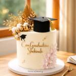 Elegant Graduation Celebration Cake