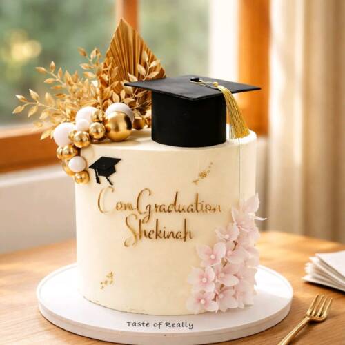 Elegant Graduation Celebration Cake